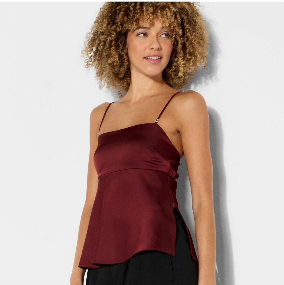 Elegant Burgundy Women's Top